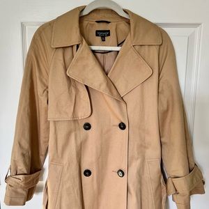 Topshop Trench Coat - Camel